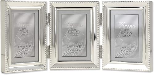 Lawrence Frames Metallrahmen, 2,5 x 3,5 cm, 3 Stück, silberfarben