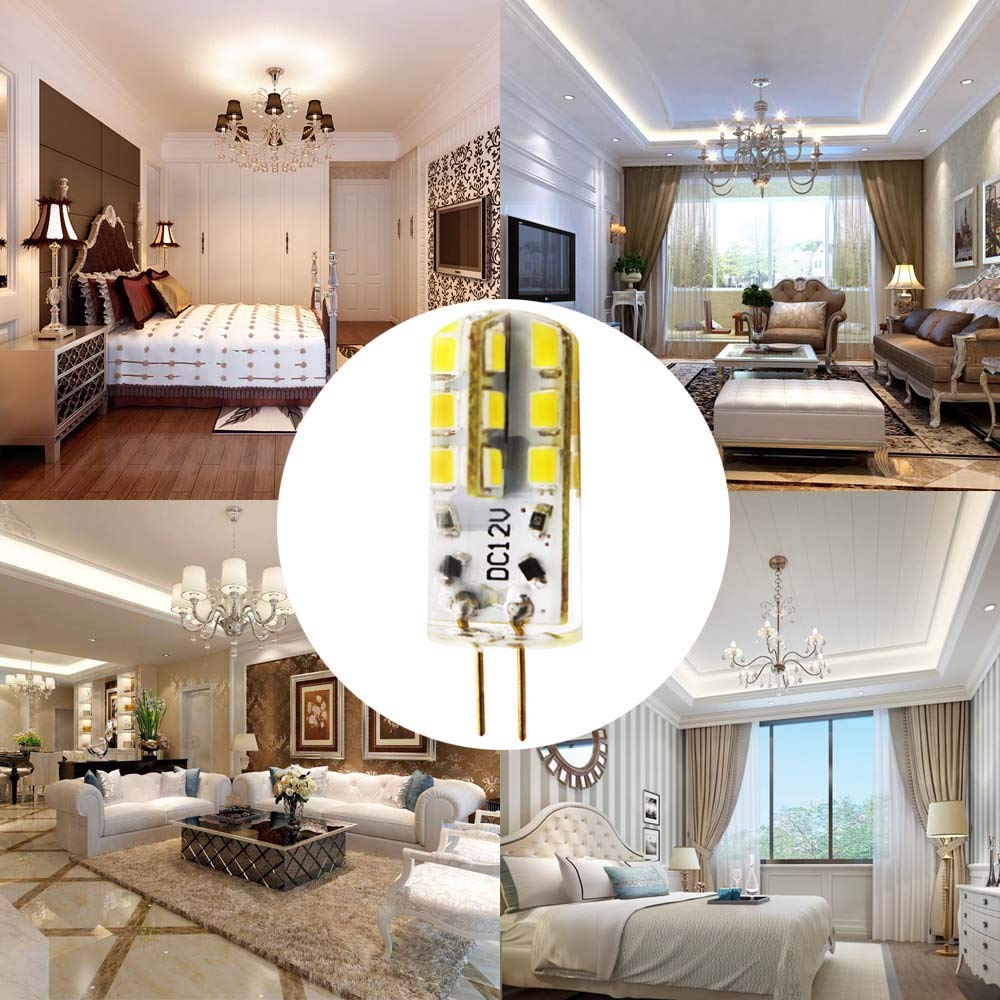 6 Pack G4 LED Bulb Bi-Pin Base Light Bulb Lamps 3W DC 12V Equivalent to 30W Halogen Bulb — view 2
