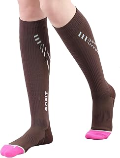 Graduated Compression Socks for Women Travel Flight Nurses Dr Scholls Airplane 15-20 mmhg Cotton Pro
