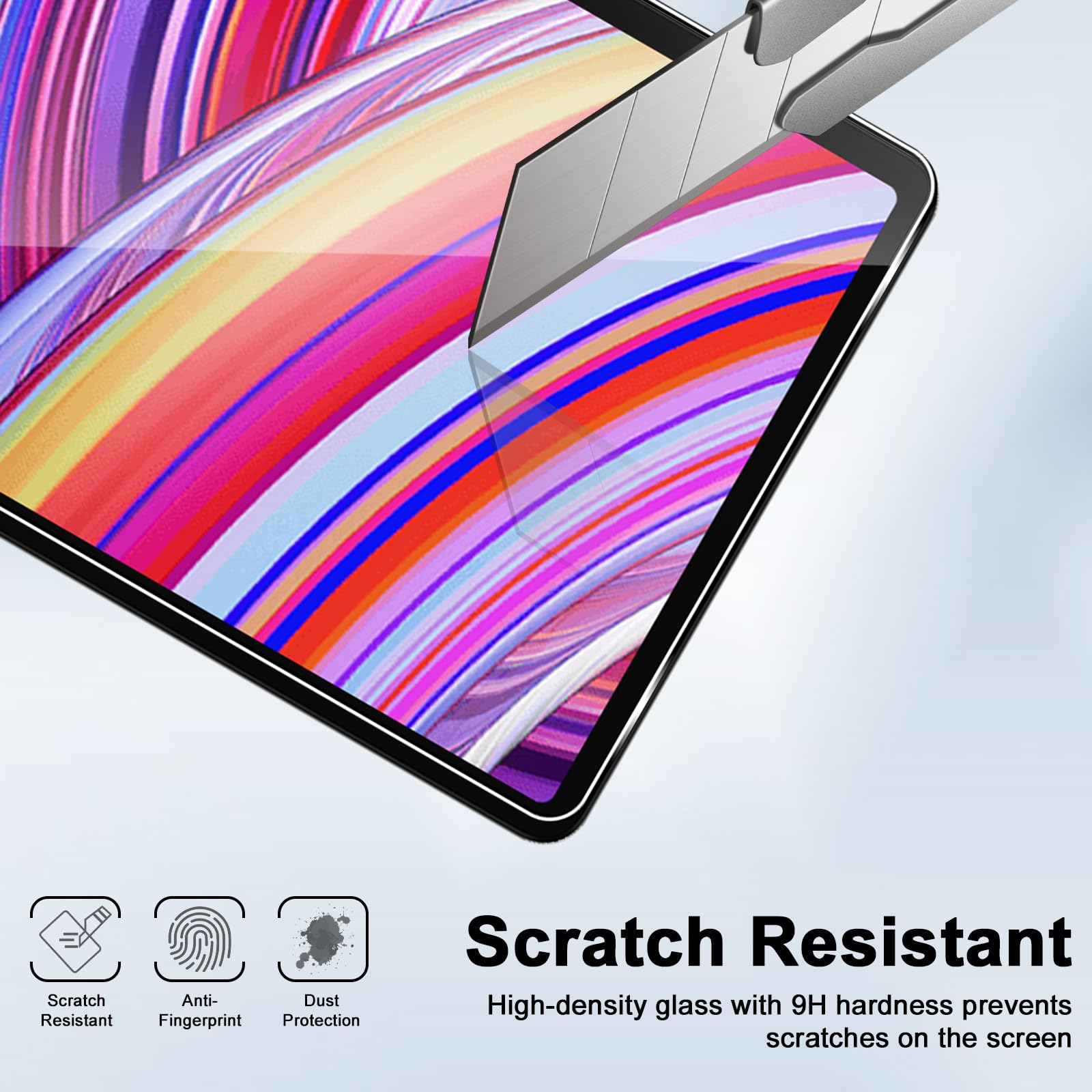 REY Vetro Temperato Per XIAOMI Poco Pad 12,1" E REDMI Pad Pro 12,1" – Pellicola Salvaschermo 9H Trasparente E Oleofobica