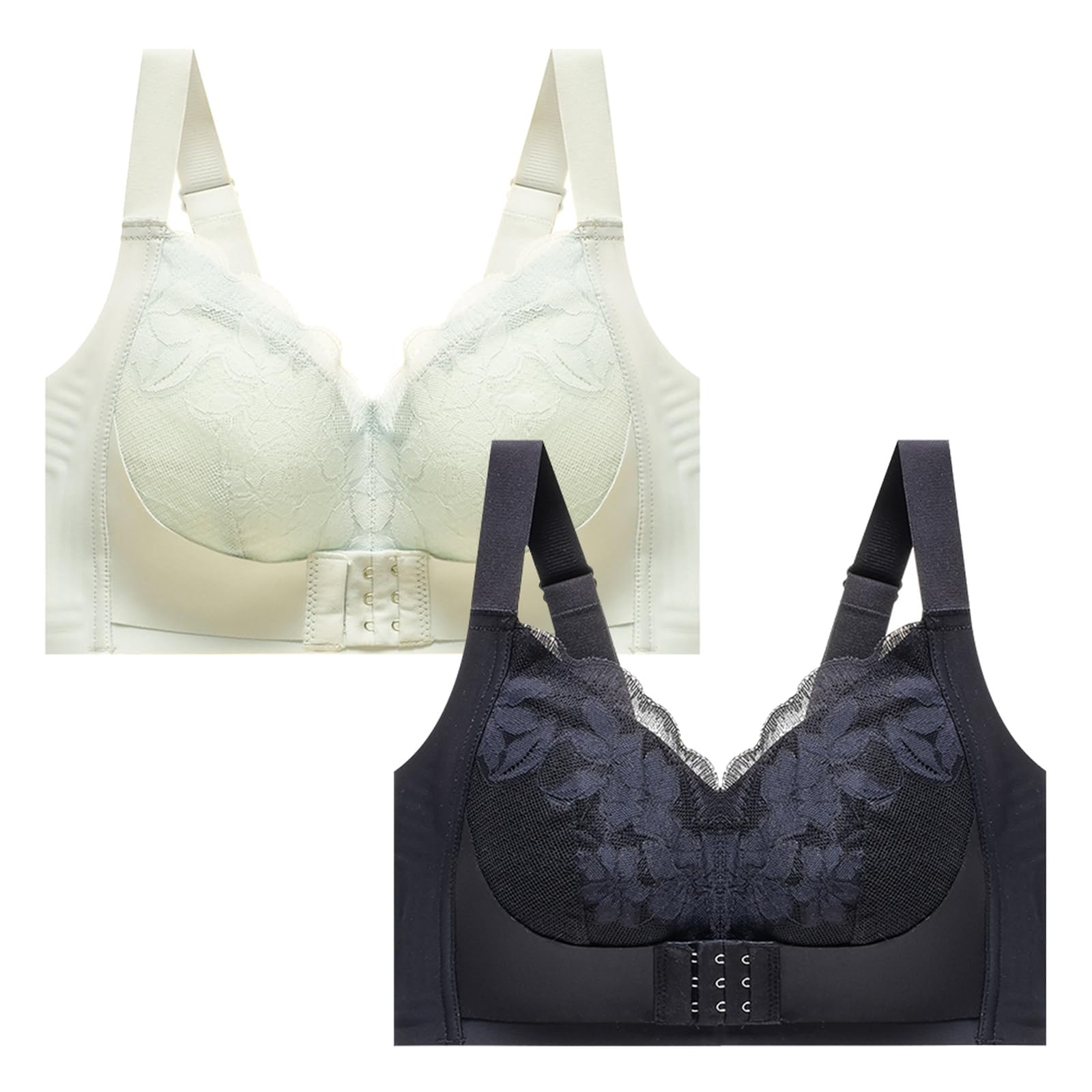 Dirndl Damen Vorderverschluss Bügelloser Spitze Bralette un Gepolstert gefüttert V Ausschnitt Jeden Tag BHS Top BHS Push up sexy