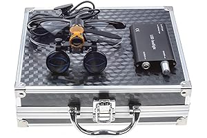 3.5X Binocular Dental Loupes with Brightest Adjustable Headlight Lamp