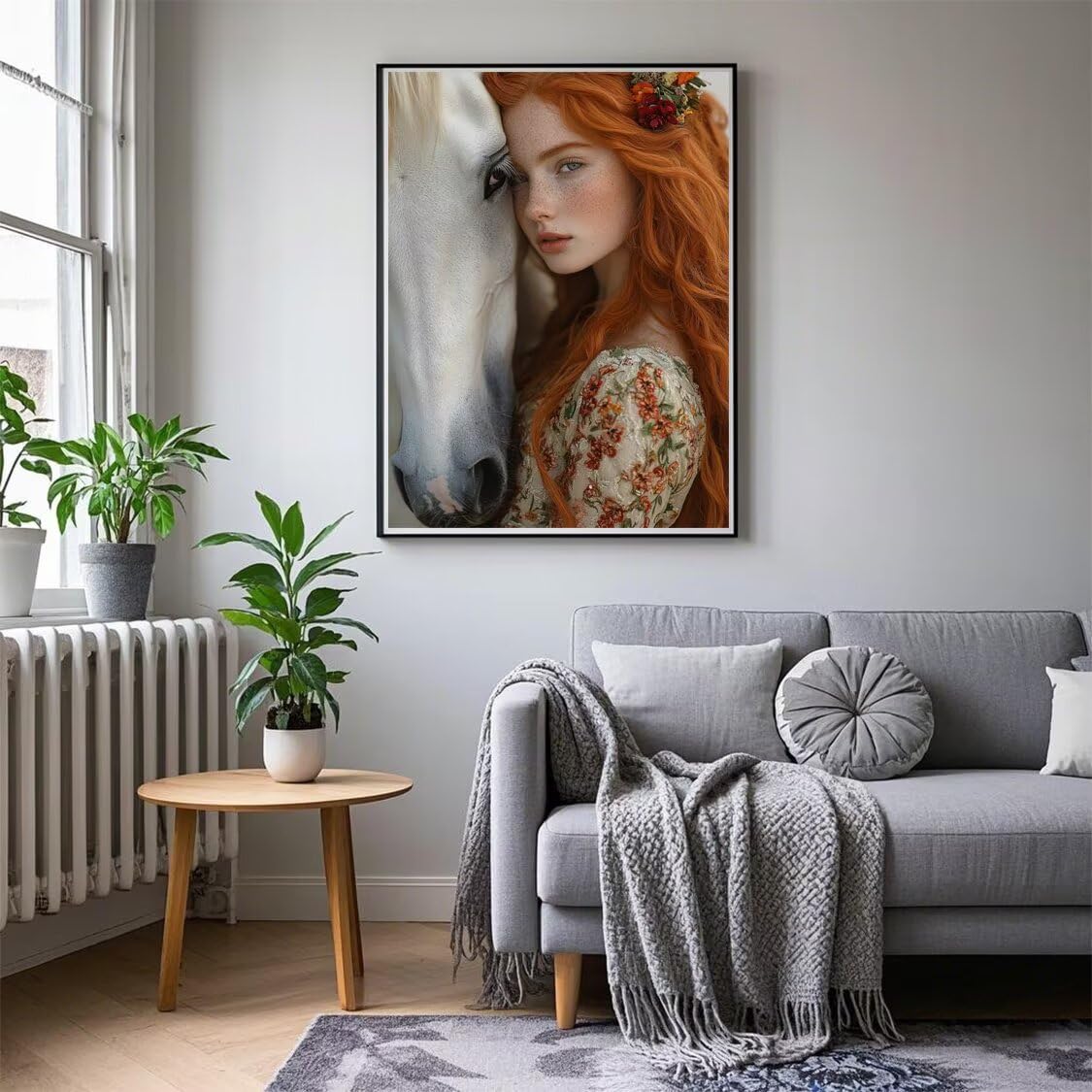 Diamond Painting XXL Mädchen für Bastelset Kinder ab 6 Jahre, Diamond Painting Horse, 5D DIY Diamant Malerei Bilder Stickerei Set, Dimond Kristall Handwerk Geschenke für Zuhause Deko 70x90cm S-241