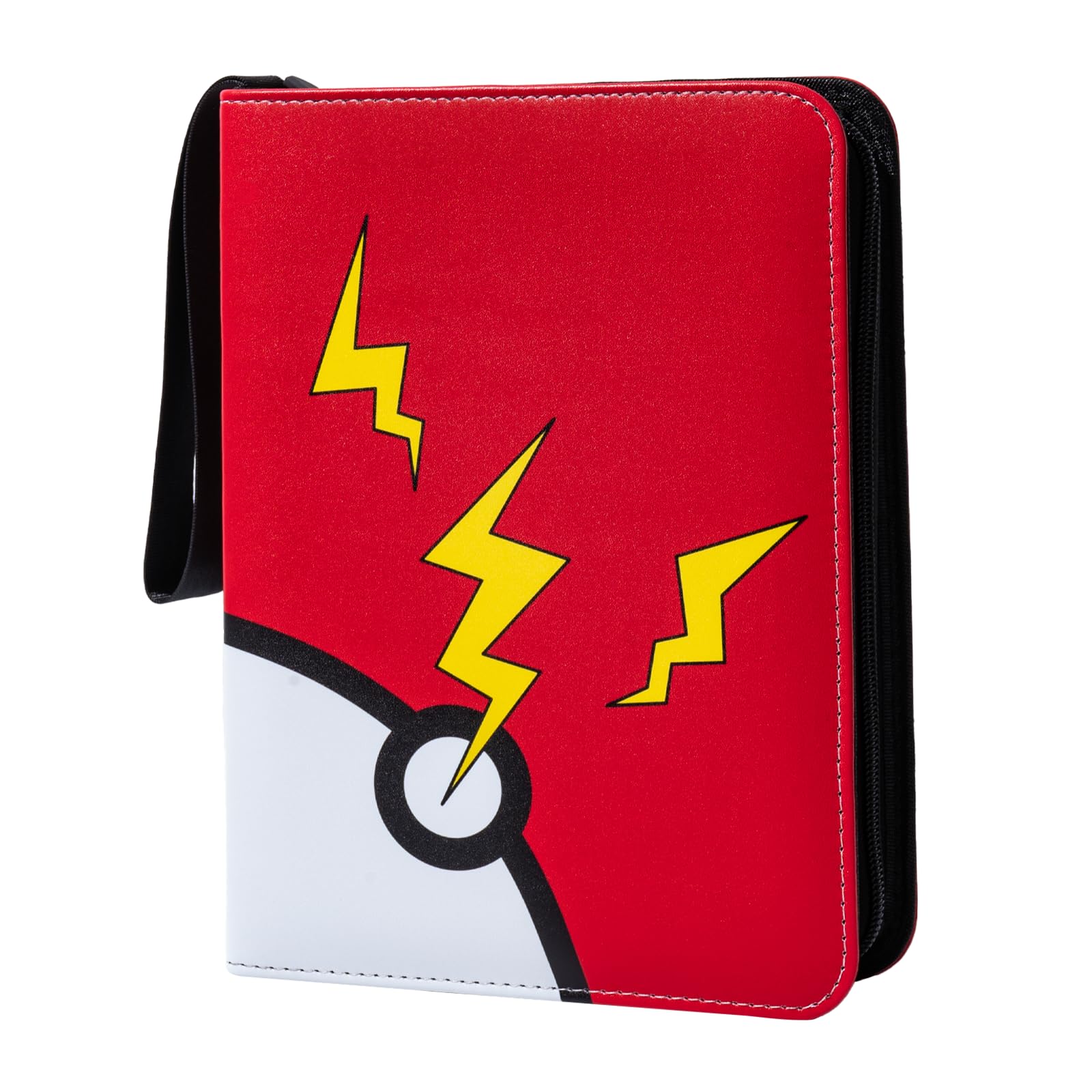 Awedsu Collectible Trading Card Albums,Collectible Trading Card Protective Sleeves,Card Binder 4-Pocket,400 Pockets Card Case Holder for TCG, Sports Card. (Dark Red)