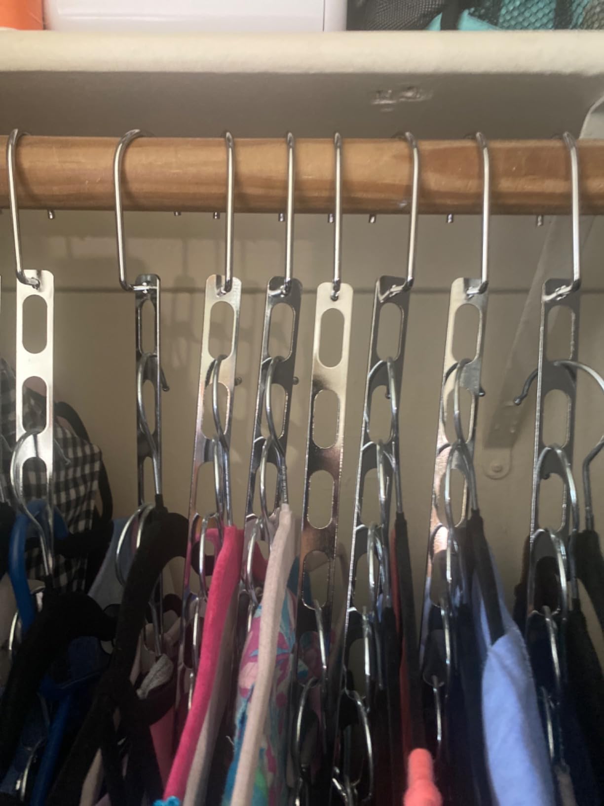 $4/mo - Finance Space Saving Hangers, 10 Pack Metal Hanger Organizer ...