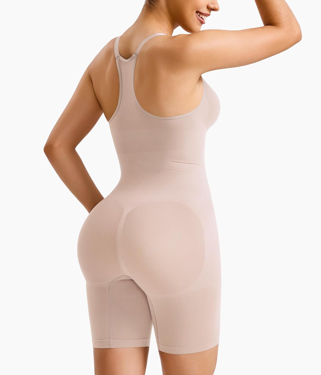Nebility Shapewear Bodysuit for Women Tummy Control Body Suits Racerback Full Body Shaper Faja Seamless Butt Lifter - Image 2