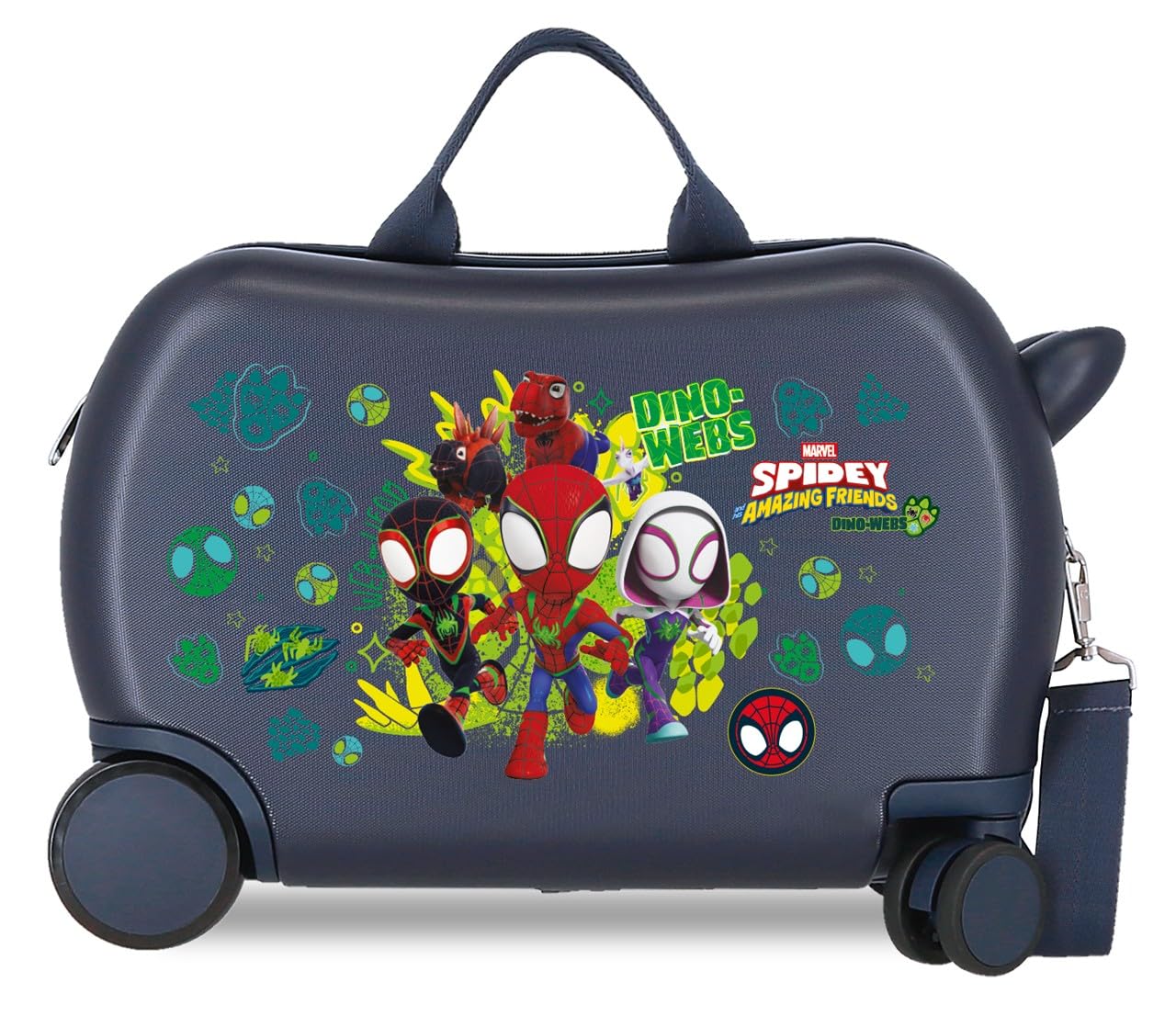 Joumma Marvel Dino-Webs walizka dziecięca niebieska 45 x 31 x 20 cm twardy ABS nr 24,6 l 1,8 kg 4 koła bagaż podręczny