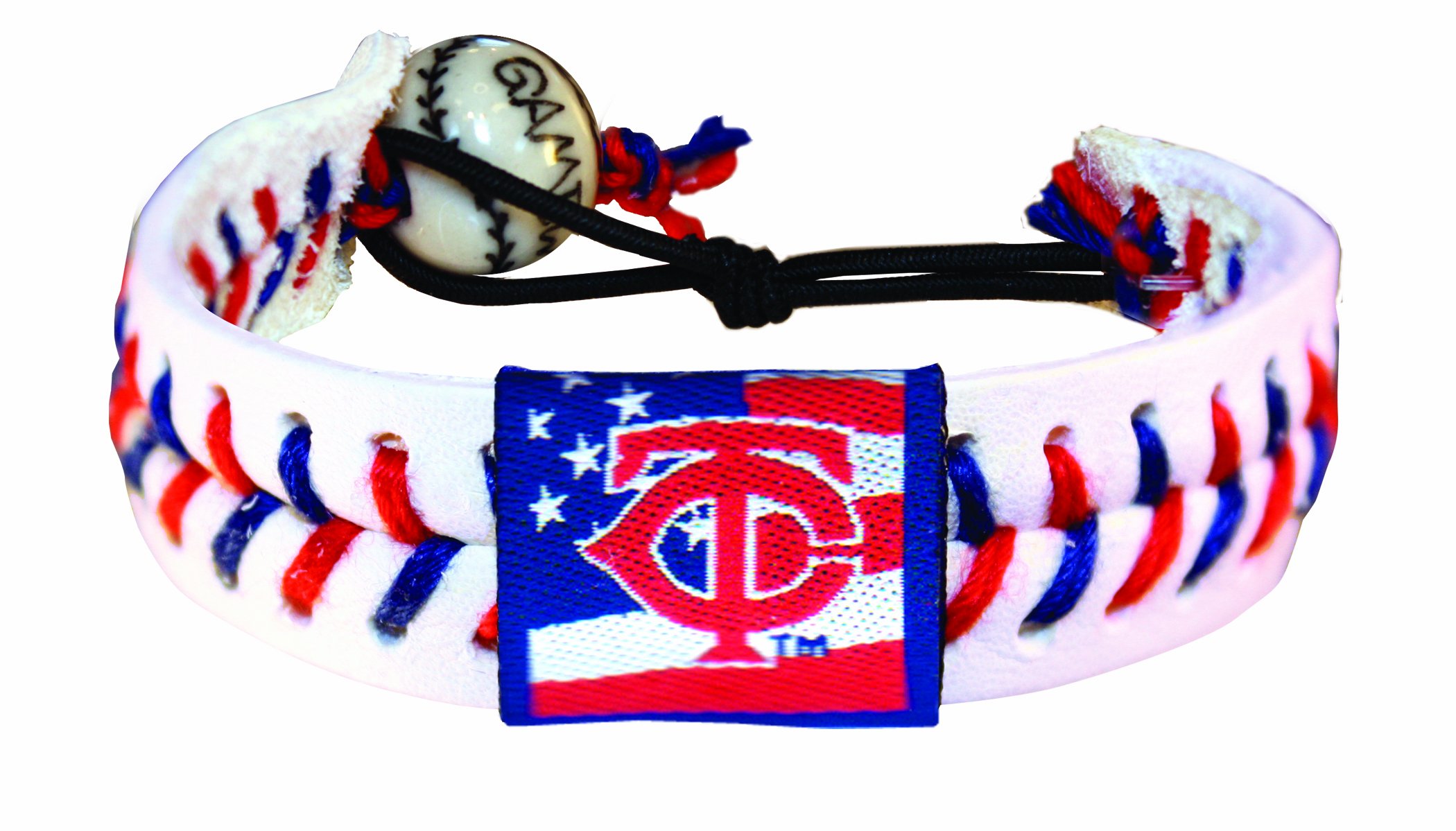 MLB Minnesota Twins Stars and Stripes Classic Baseball Bracelet