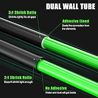 Vista 4 de ELECFUN Rollo de tubo termorretráctil de 1-1/4 pulgadas 8 pies, tubo termorretráctil de grado marino recubierto con adhesivo 3:1, sellado