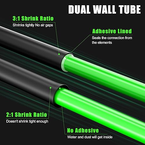 Miniatura 4 de ELECFUN Rollo de tubo termorretráctil de 1.25 pulgadas, grado marino grande 31, ancho plano, tubo de 1.96 pulgadas, envoltura de cableado automotriz