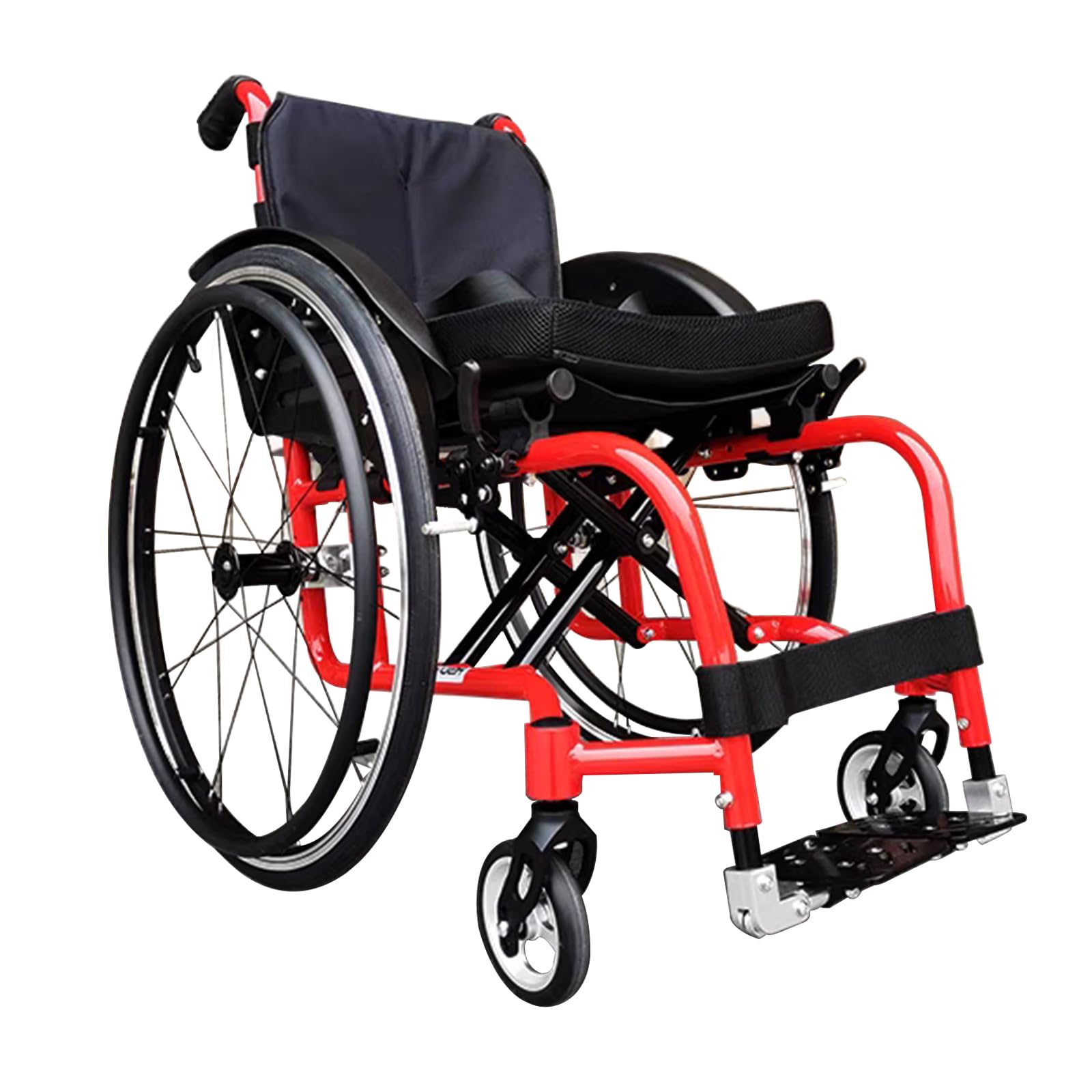 Sport per Sedie A Rotelle Adulto, Alta Prestazione Accendino Peso Sedia A Rotelle,Wheelchair Sedia a Rotelle Pieghevole in Alluminio Ultraleggero,Seduta 38/40/43 cm(Seat Width 38cm)