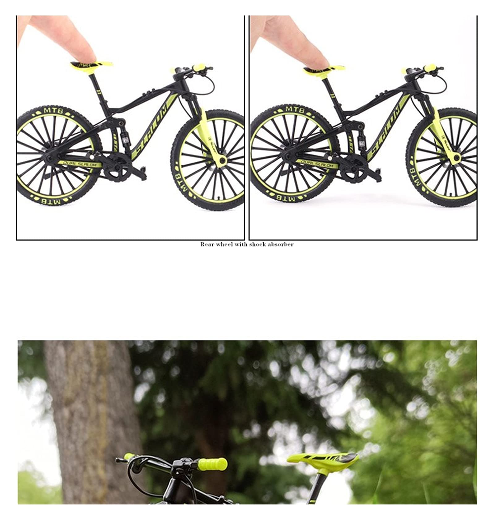 Mini Mountainbike Modell 1:10 Rot - Detailliertes Spielzeug Aus Legierung