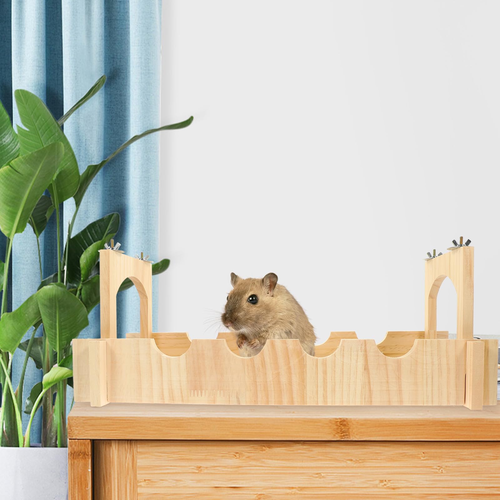 Toddmomy Leichte Hamster Haustierbrücke mit Kreativem Design als Ruheplatz und Spielbrücke für Kleine Kleintiere im Käfig