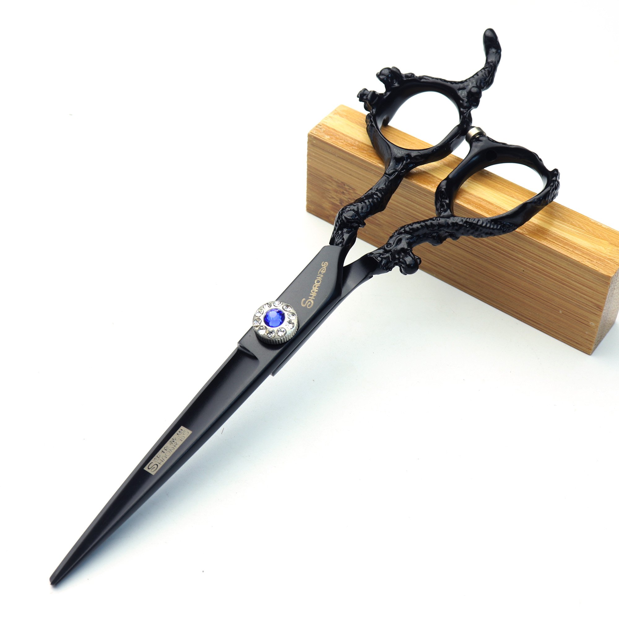 Ciseaux de coupe mince 5,5 pouces noir ensemble professionnel 400C