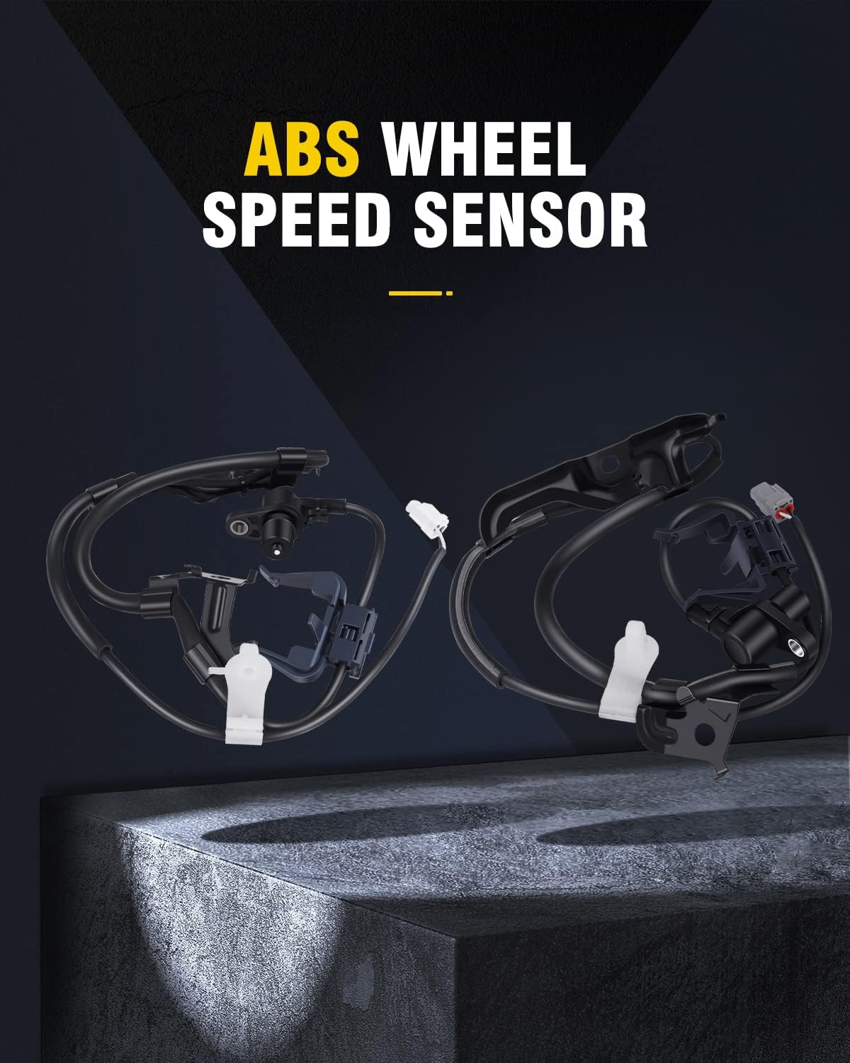 ABS Wheel Speed Sensor Front Left Right, Wheel Speed Sensor for Toyota Camry 2006-2011 & Avalon 2005-2012, Front ABS Sensor Driver Passenger Side, Replace ALS660 ALS675 89516-06160 89516-33020, 2PCS