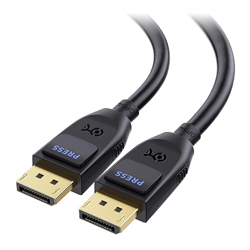 Cable Matters DisplayPort 2.1 Cable 9.8ft / 3m DP54 Cable Black