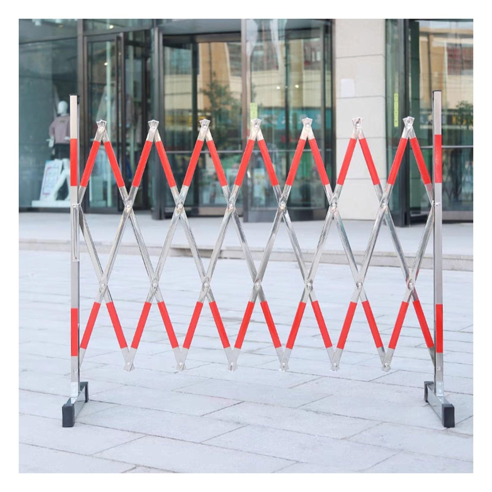 Barrières de chantier extensibles pliables pour sécuriser rapidement une allée dangereuse