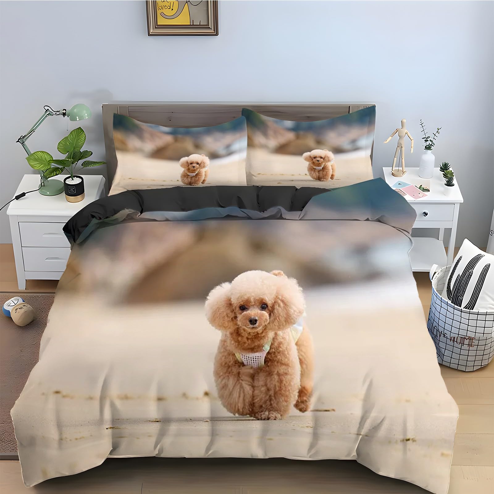 Housse de couette animal 240 x 260 en peluche pour réchauffer vos nuits d'hiver avec style