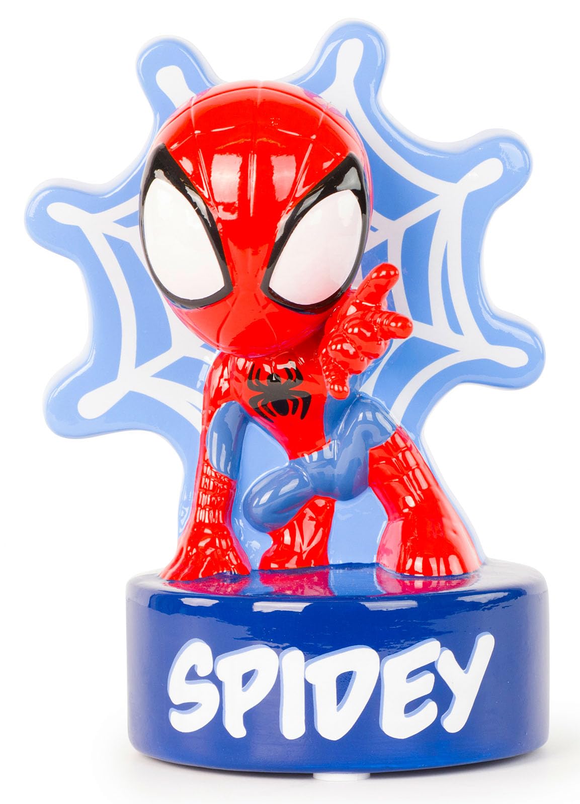 Marvel Spidey & His Amazing Friends Ceramic Piggy Bank - Kids Room Decor & Superhero Coin Bank - Children's Learning Resource