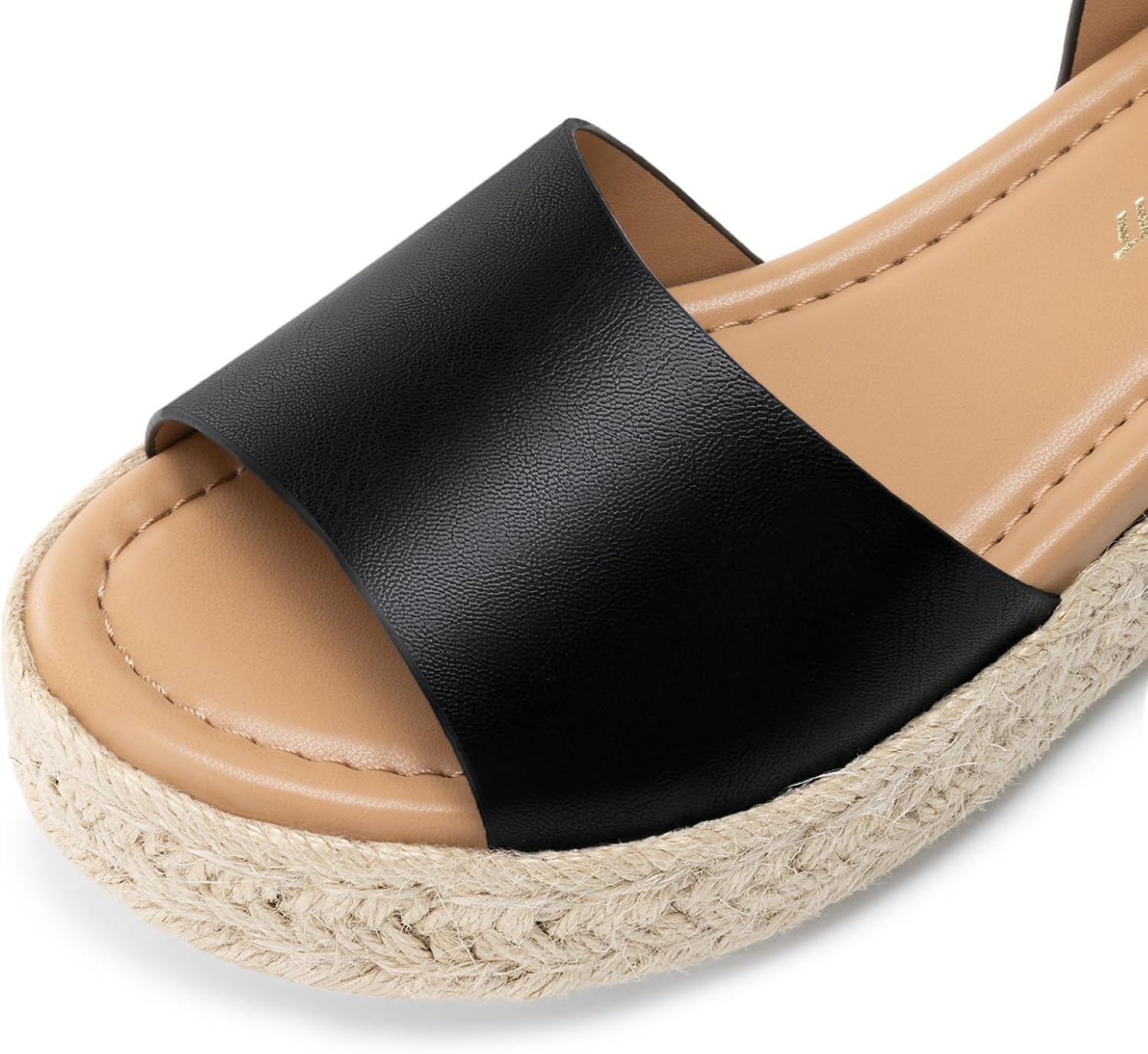 Athlefit Women's Platform Espadrille Wedge Sandals Comfortable Open Toe Buckle Sandals for Summer Casual - Image 5