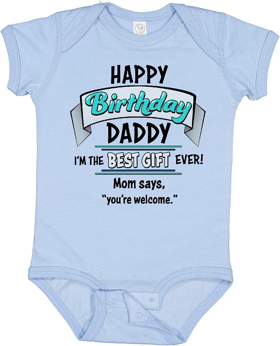 inktastic Happy Birthday, Blue Baby Bodysuit