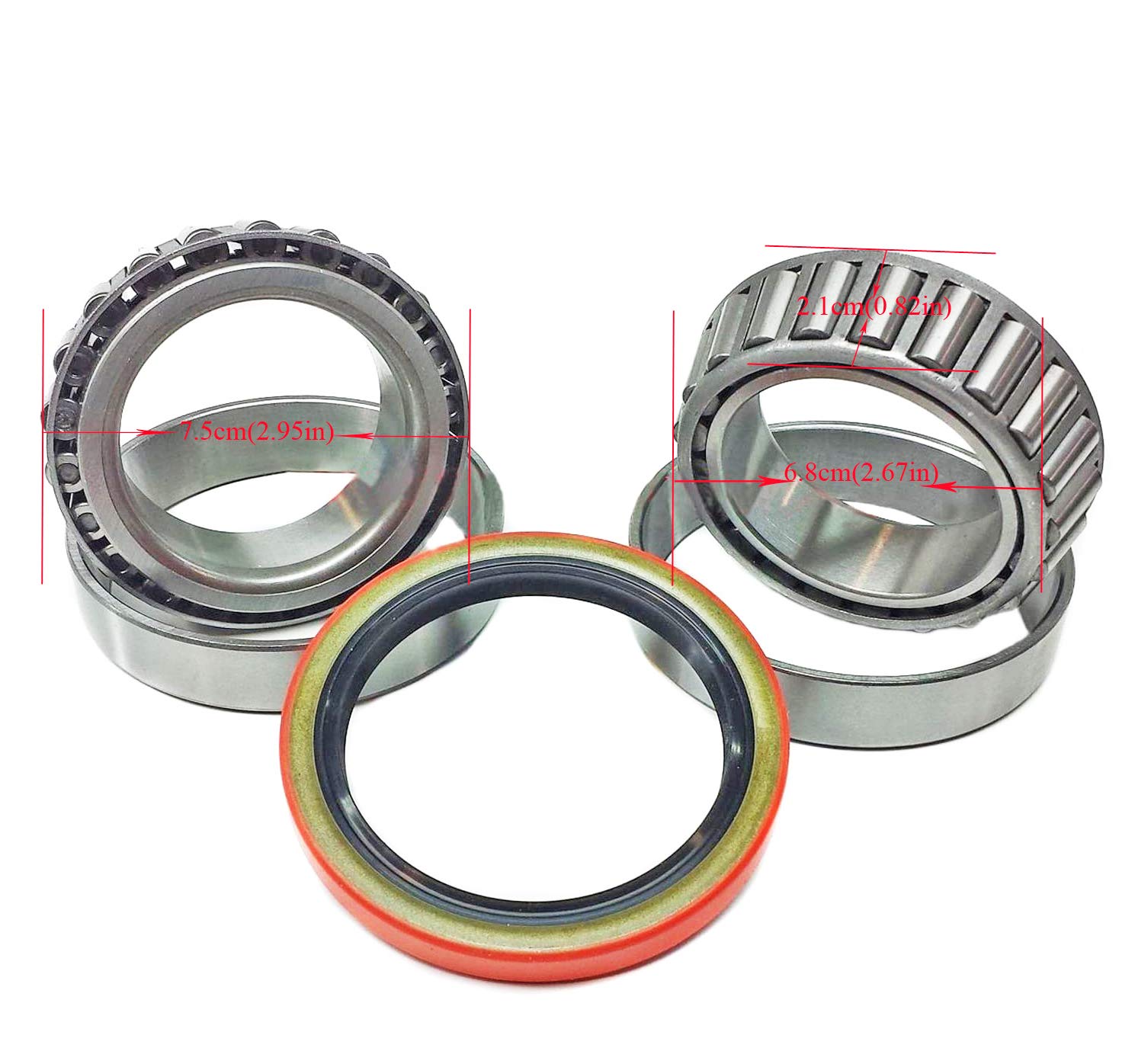 JEENDA Axle Bearing and Seal Kit 6689775 6689638 6658228 for Bobcat Skid Steer 645 653 742 743 751 753 763 773 7753 873 S130 S150 S160 S175 S185 S205 S450 S510 S530 S550 S570 S590 S595