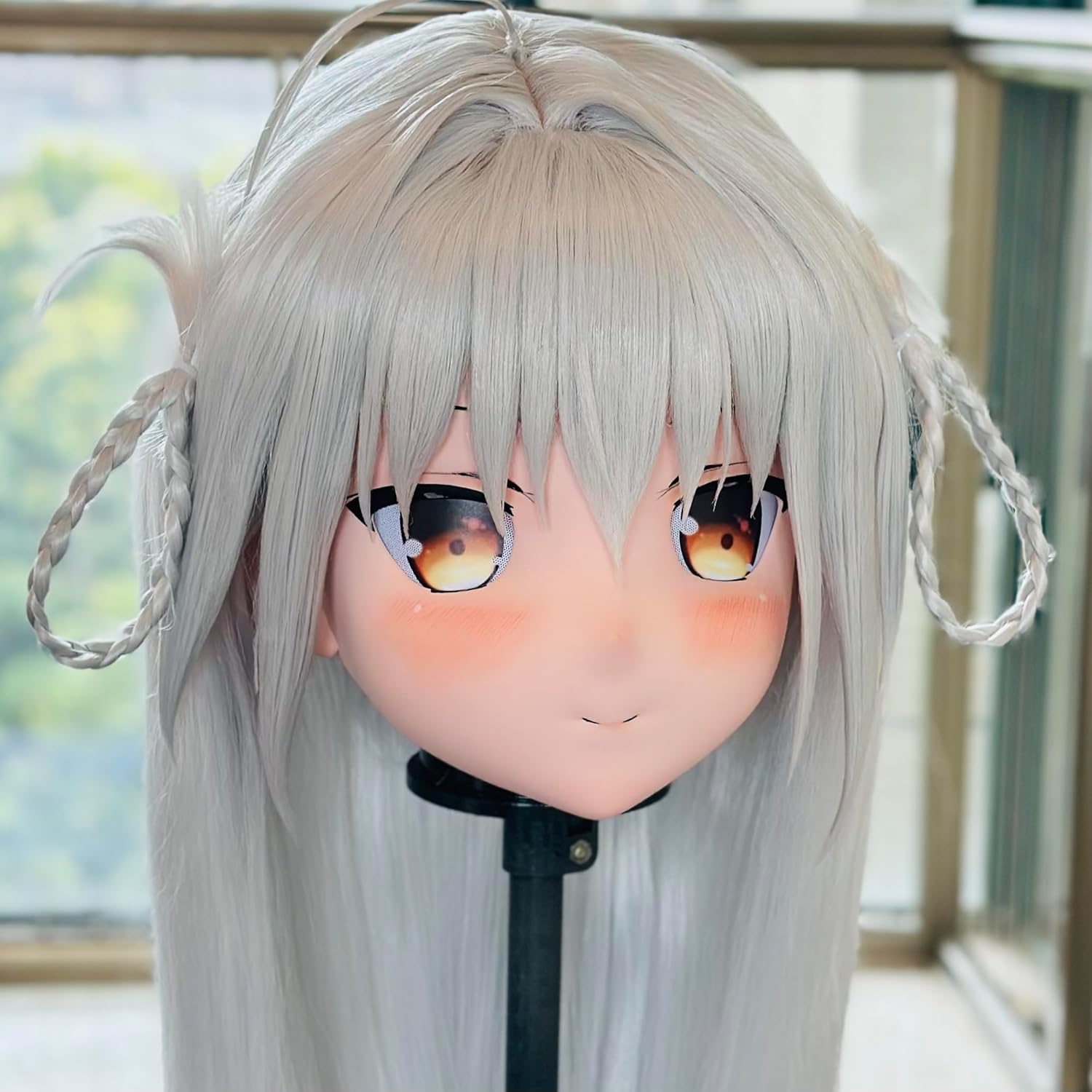 (AK085) Customize Character Crossdressing Full Head With Lock Anime Cosplay Japanese Animego Kigurumi Mask