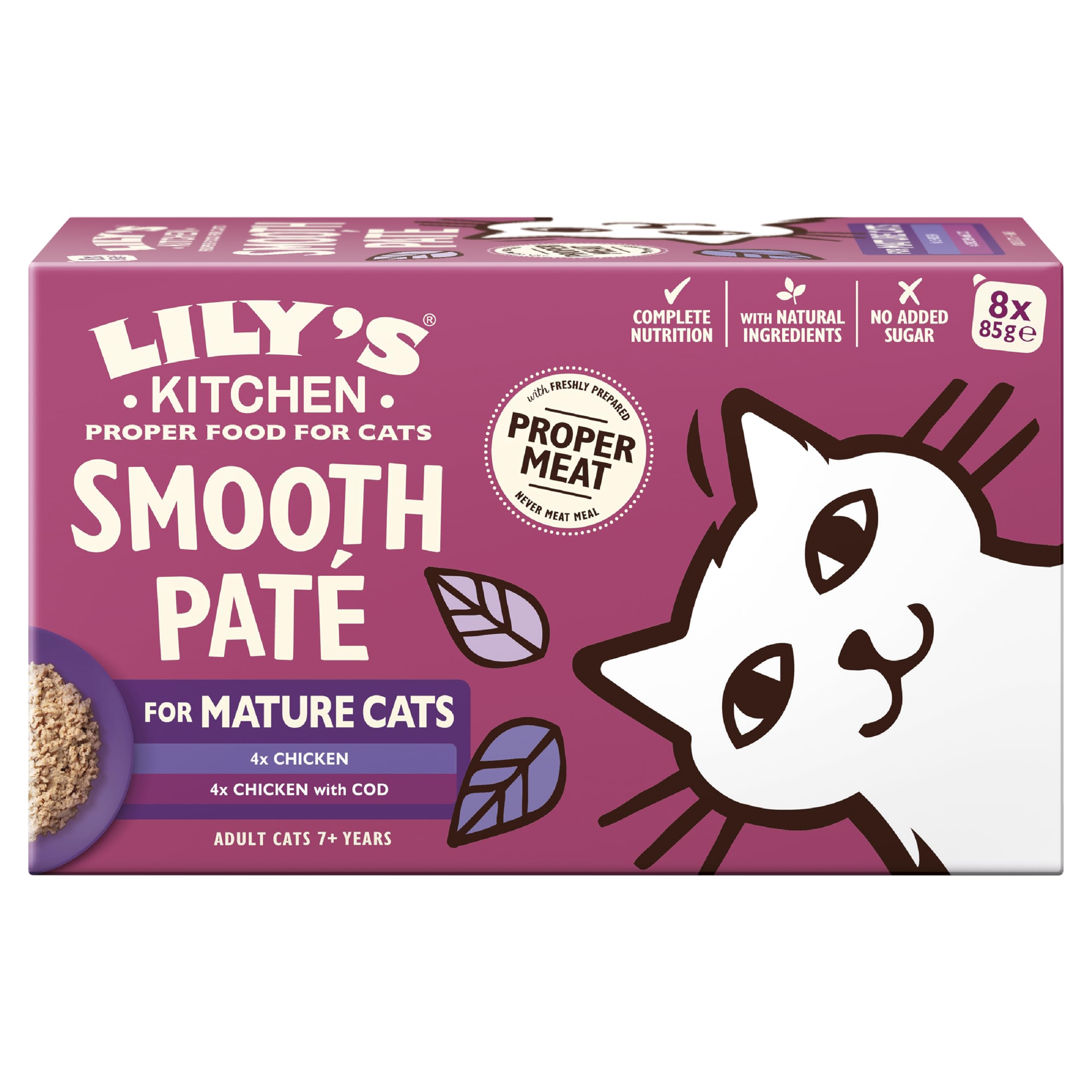 Lily's Kitchen Lily’s Kitchen Smooth Paté Multipack For Mature Cats - 8 X 85G