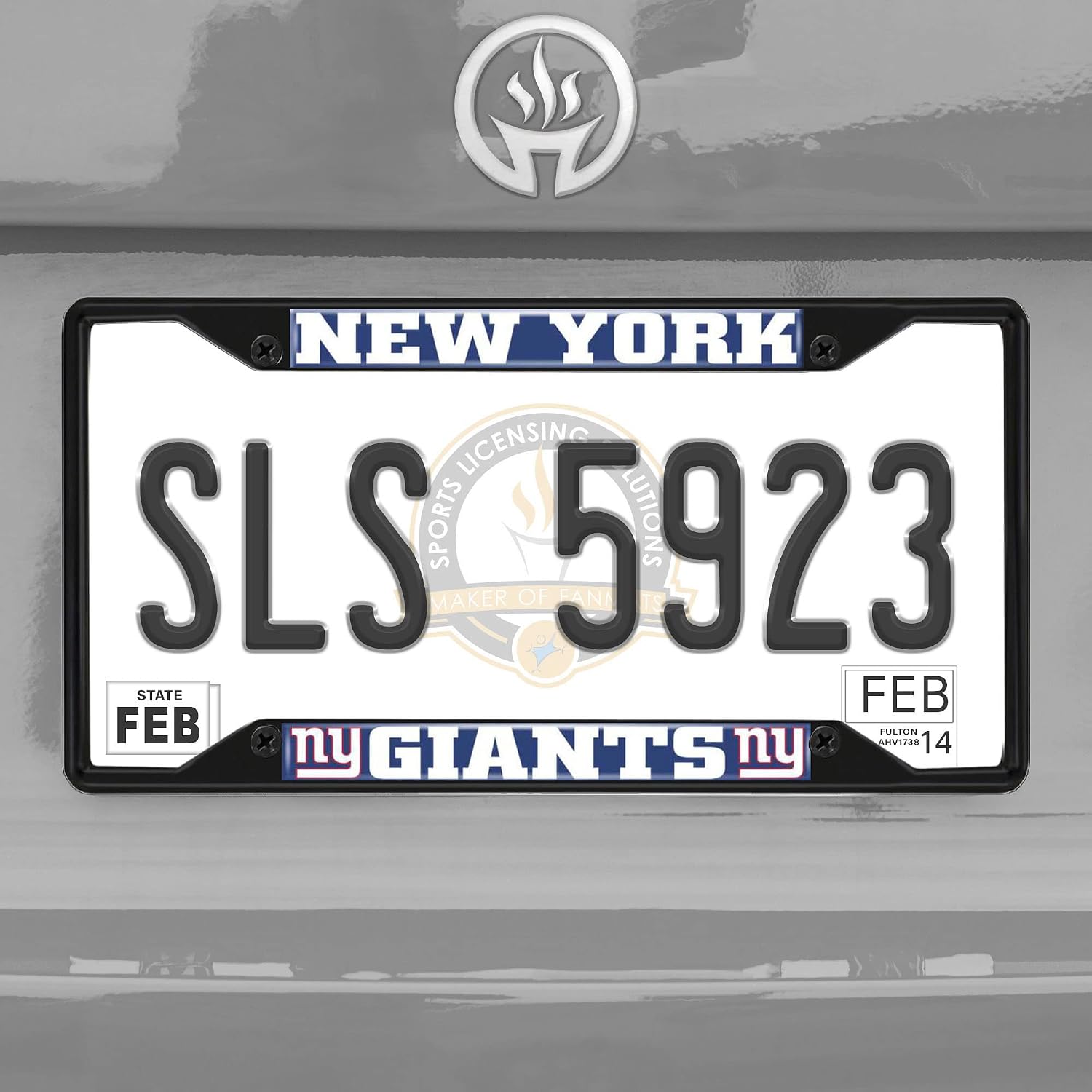 FANMATS NFL Unisex-Adult Black License Plate Frame