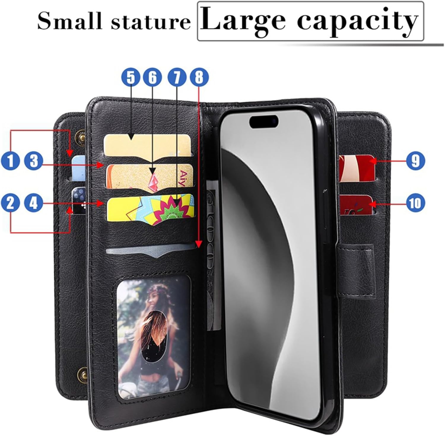 Flip Case for Samsung Galaxy S26/S26 Plus/S26 Ultra, Large Space Wallet Phone Case, with Card Holder Magnetic Closure Leather Cover(Green,S26 Plus)