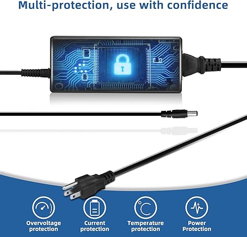 Miniatura 5 de Casgow Adaptador de fuente de alimentación de 12 V 10 A, fuente de alimentación de CA de 120 V a 12 V CC, transformador convertidor de 120 W con