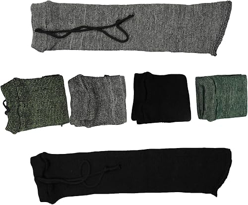 Vista 31 de GUGULUZA Calcetines extra gruesos para pistolas, calcetín de pistola para pistola, paquete de 4/5/6 fundas de pistola tratadas de silicona de punto