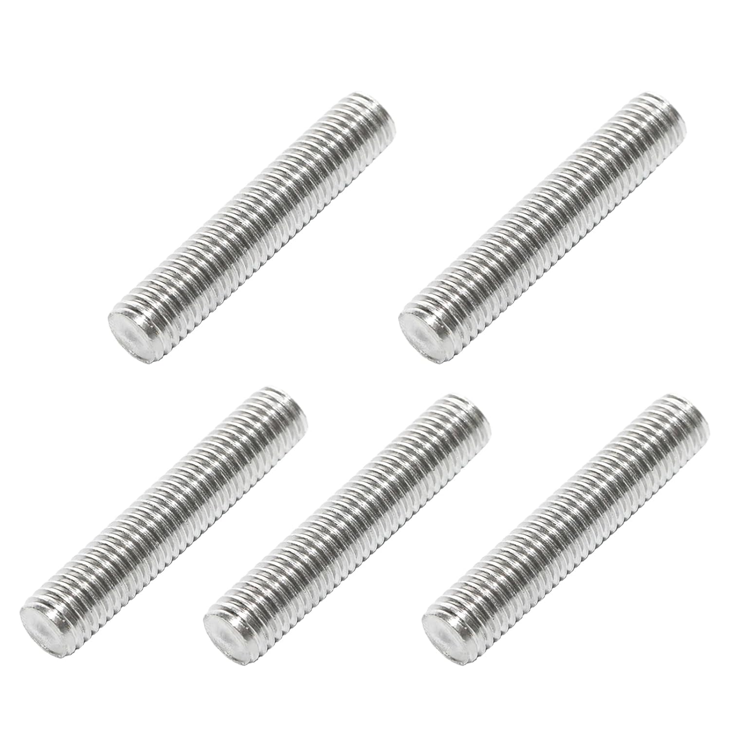 5 Pcs 304 Stainless Steel Fully Threaded Rod, Right Hand Threads(M10x50mm)