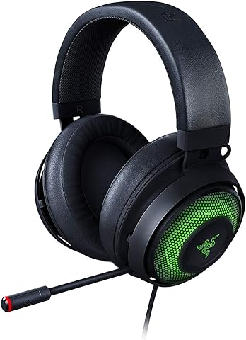Razer Kraken Ultimate – USB Gaming Headset (Gaming Headphones for PC, PS4 and Switch Dock with Surround Sound, ANC Microphone and RGB Chroma)