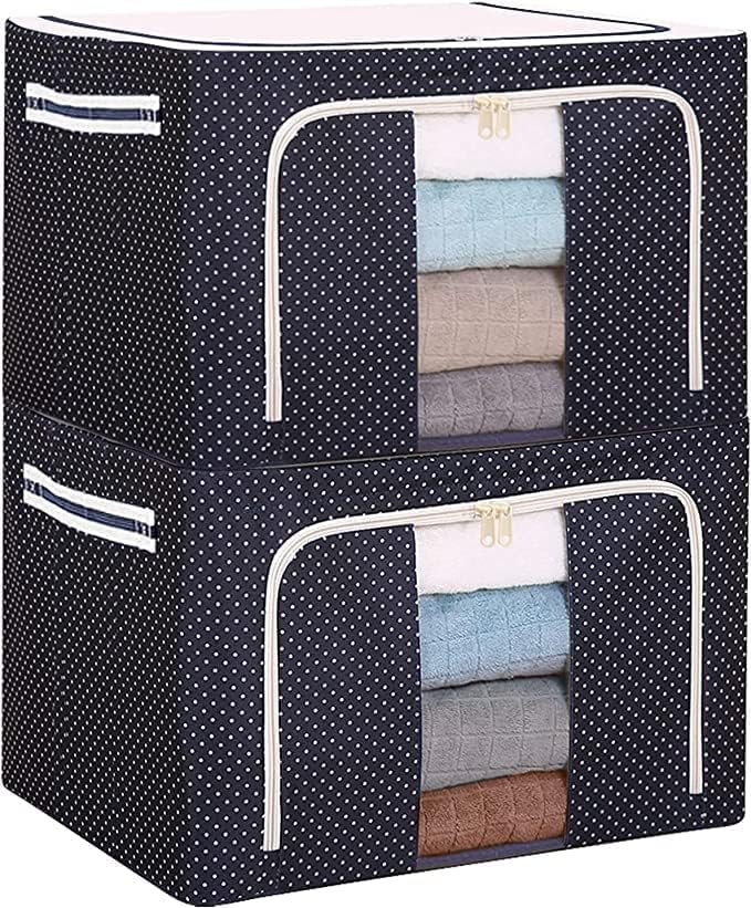 BALAJI IMPEX center Steel frame Double Opening Zipped Clothes Storage