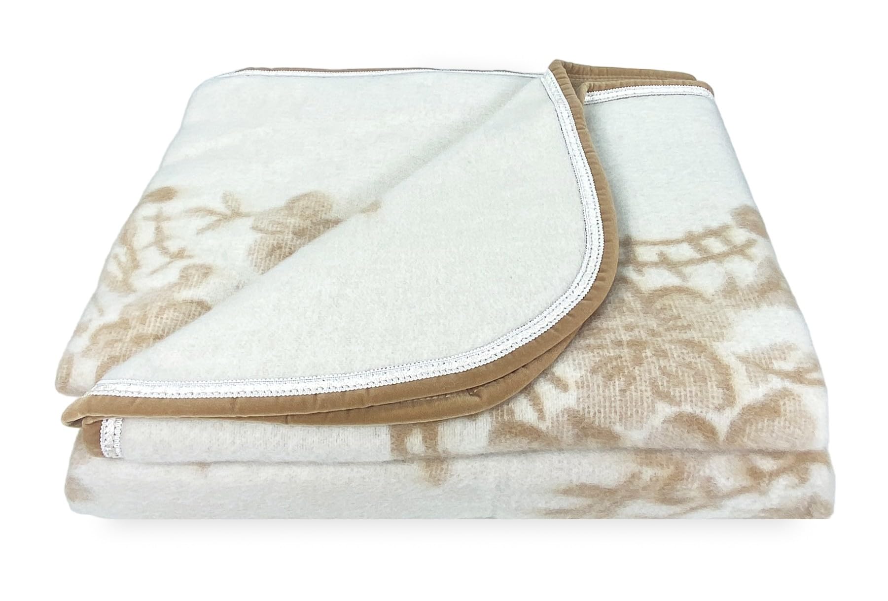 COPERTA Invernale IN PURA LANA MIMOSA-ANIROS Made in Italy - 1 PIAZZA