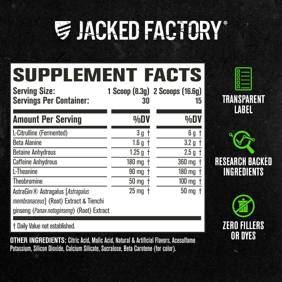 Jacked Factory NITROSURGE Pre Workout Supplement - Energy Booster, Instant Strength Gains, Clear Focus & Intense Pumps - NO Booster & Powerful Preworkout Energy Powder - 30 Servings, Pineapple Mango — Amazon image 6