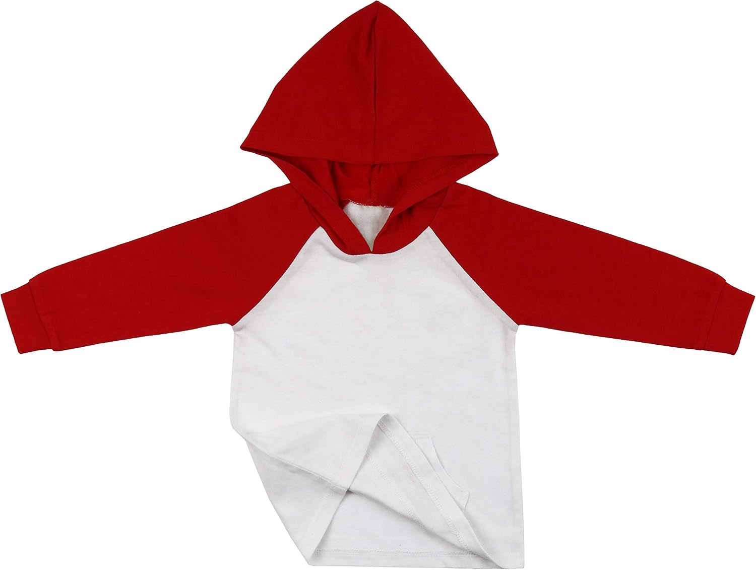 ToBeInStyle Kids Boys Girls Contrast or Solid Basic Cotton Hoodie Everyday Tees Shirt