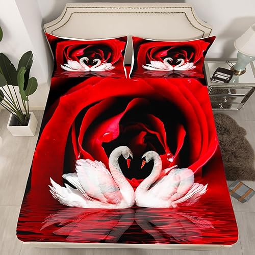 Miniatura 9 de Manfei Juego de sábanas del Día de San Patricio tamaño matrimonial, juego de sábanas de tréboles de la suerte de 4 piezas con sábana bajera de