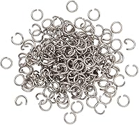 Vista 17 de Craftdady 1000 anillos de acero inoxidable abiertos de 0.394 in redondos de 0.055 in de grosor para fabricación de joyas