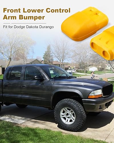 Miniatura 8 de Topes traseros para Dodge RAM 1500 2009-2020, par de parachoques de brazo de control de junta de suspensión, reemplazo 52855788AB