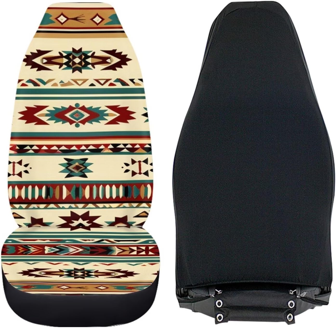 Howilath Ethnic Western Aztec Tribal Car Front Seat Cover 2 Pack Universal Fit Interior Accessories Seat Protector Cushion Covers Fit Most Vehicle