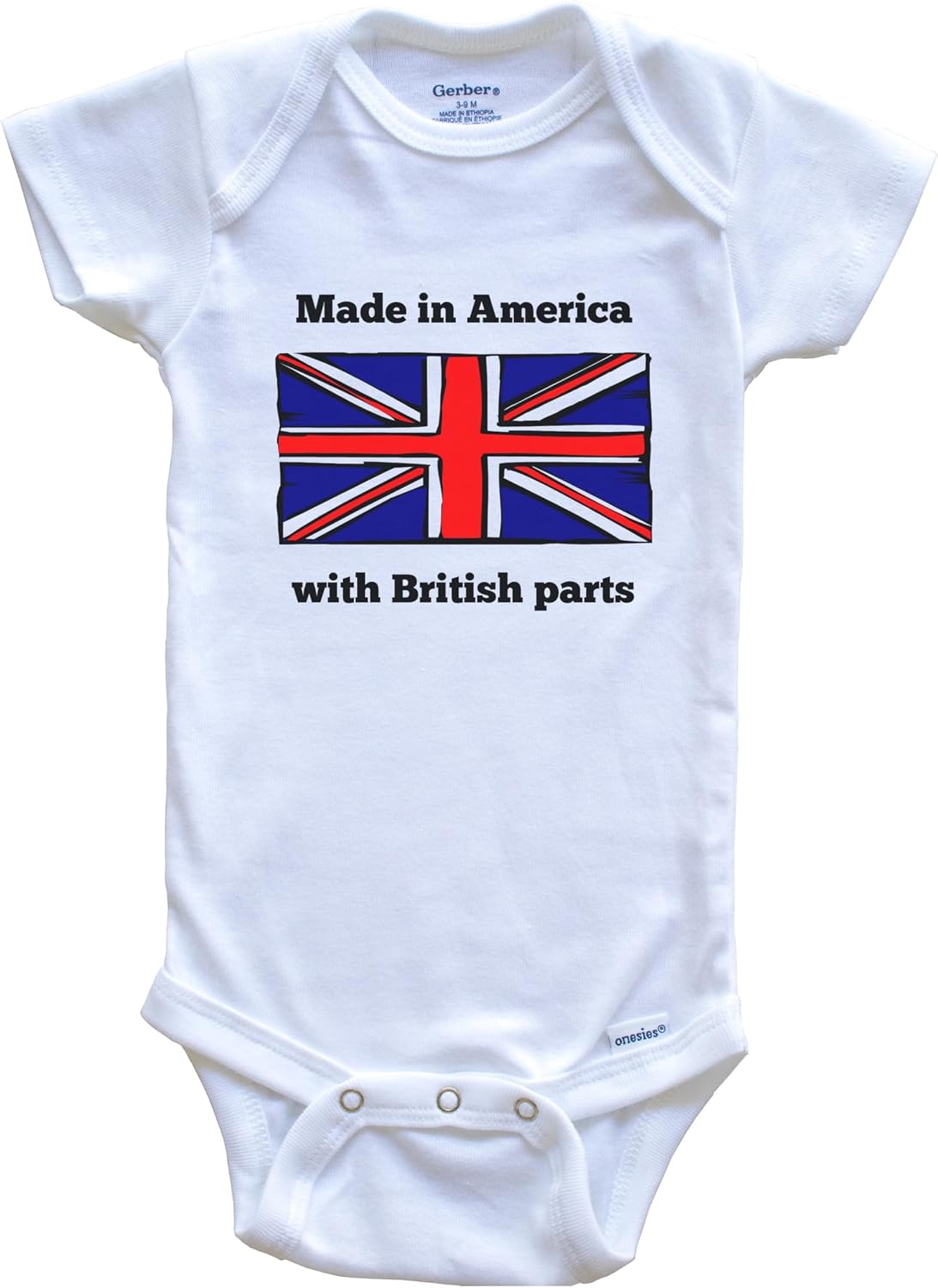 British American Baby Bodysuit Bundle (3 Piece Set)