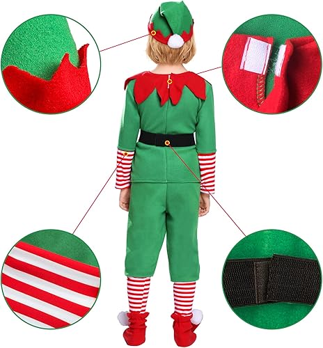 Miniatura 5 de Santa's Helper - Disfraz de Navidad para niños y niñas, conjunto de traje de Navidad
