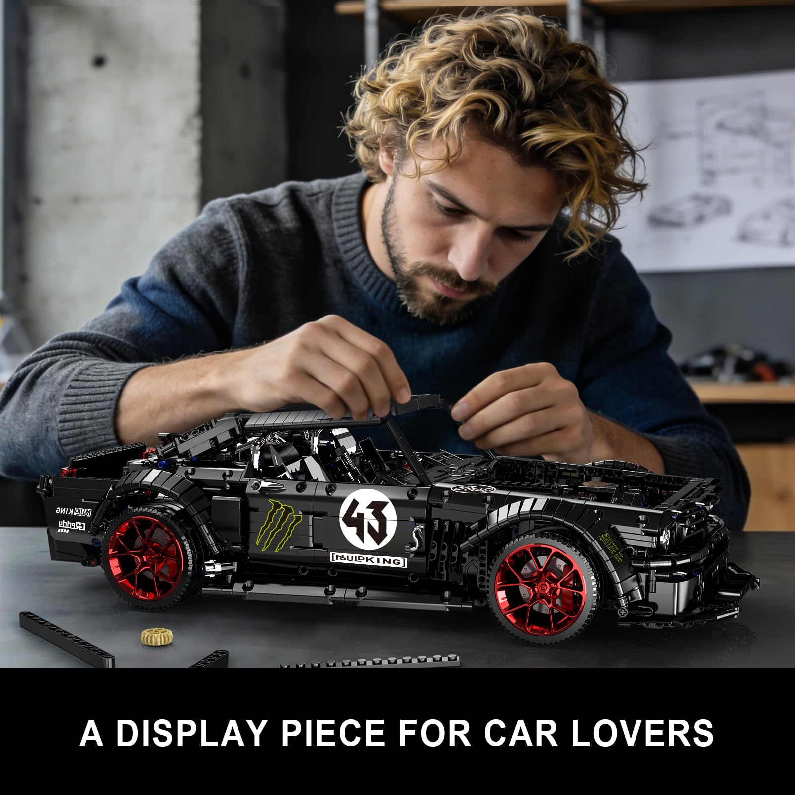 Mould King 13108 Technik Supercar Modell, Statisches Formel-Rennwagen Bausatz, Detailreiches Auto-Set für Erwachsene & Jugendliche ab 14 Jahren (3201 Teile)