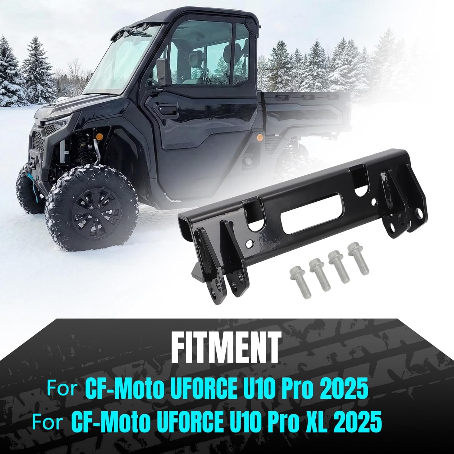 AUTOVIC UTV Plow Mount for CF-Moto U10 PRO XL Pro 2025 Replace 106645