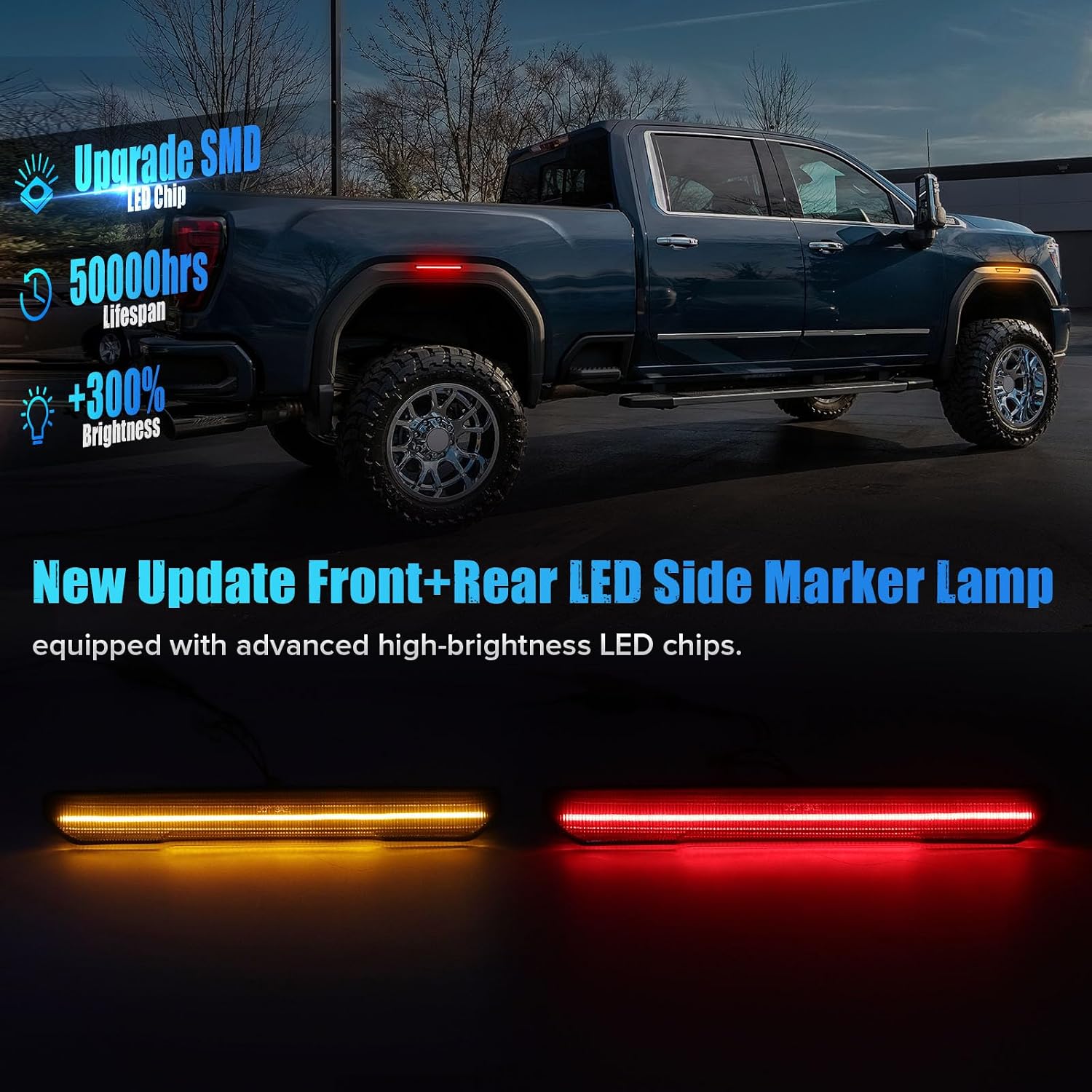 LED Fender Marker Lights for 2020+ Sierra 2500HD 3500HD 2023+ Canyon image 2