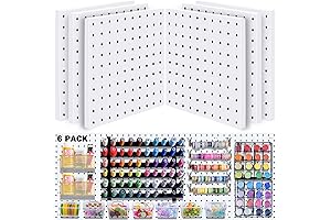 Pegboard Wall Organizer for Craft Room with Ribbon Storage