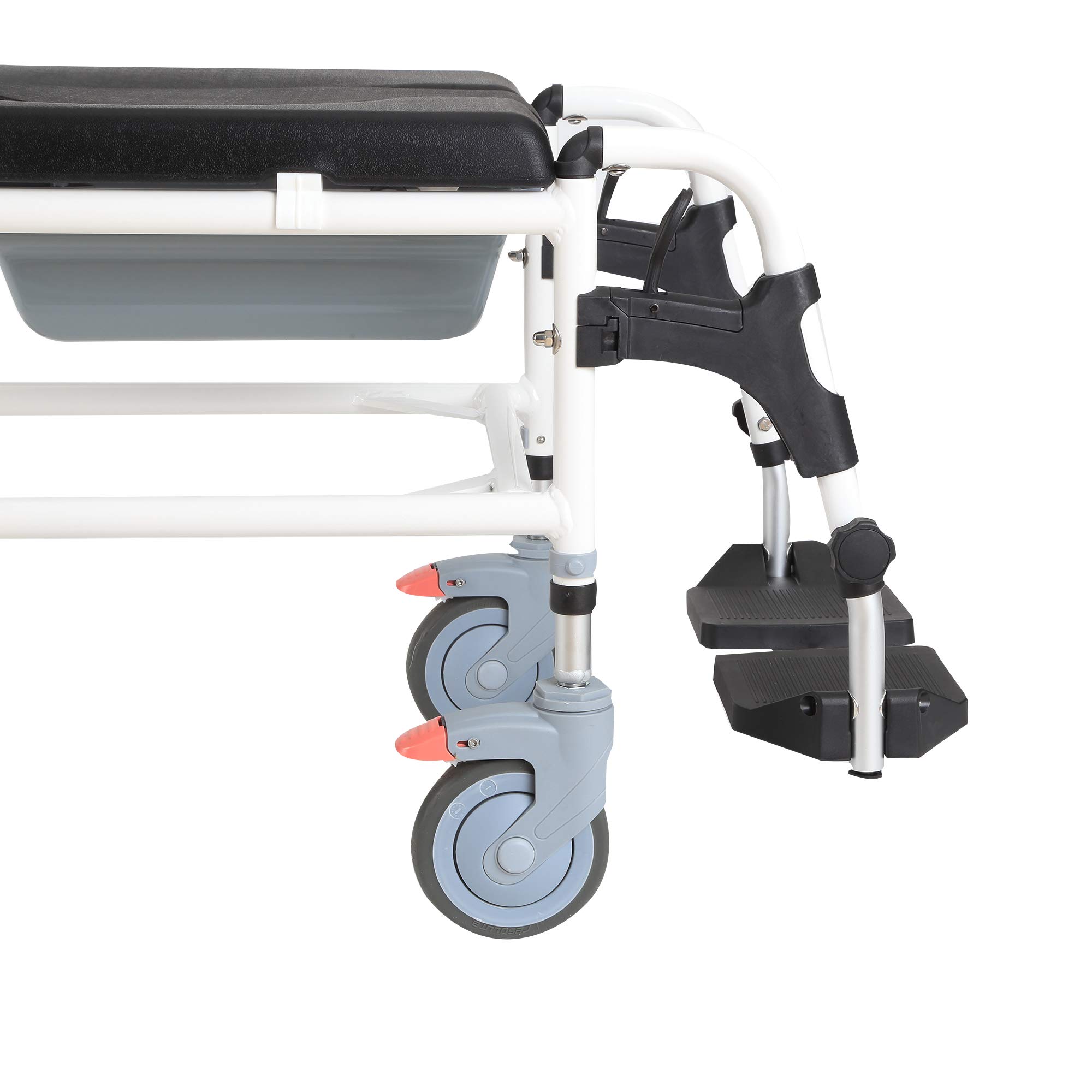 Accessibility Commode Wheelchair, Rolling Shower Wheelchair with