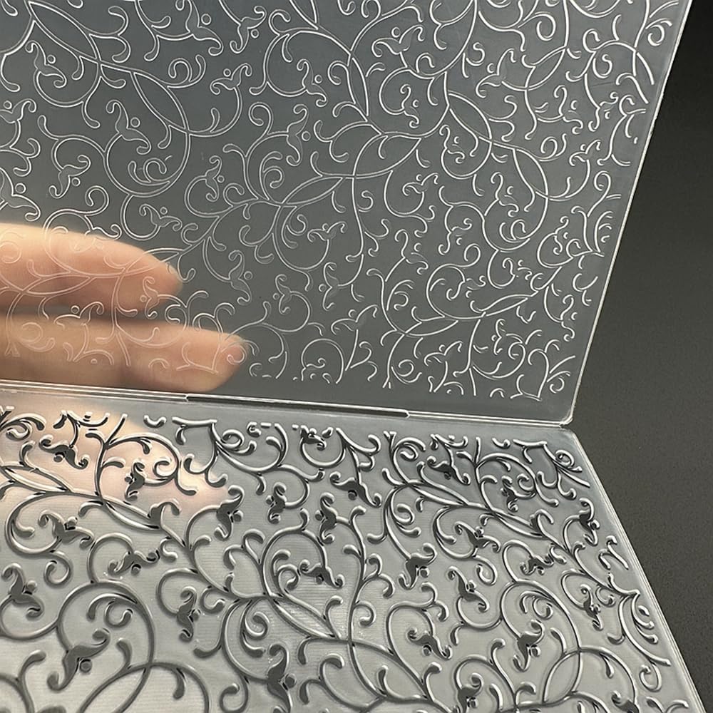 3D Plastic Embossing Folder Template Dream Grass Pattern Texture 5x7 Inch for Card Making DIY Scrapbooking Paper Crafting Handmade Crafts Scrapbooking Arts Supplies Scrapbook Decor